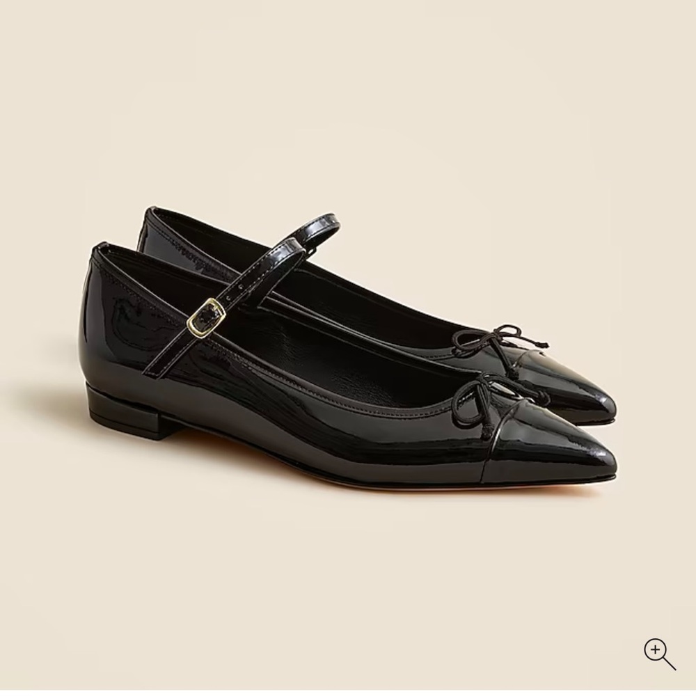 J. Crew Pointed-toe Mary Jane Ballet Flats